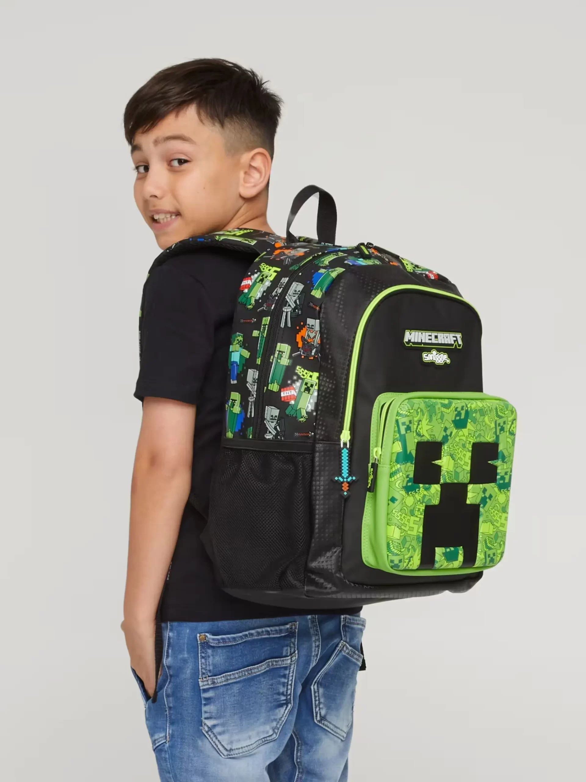 Smiggle - Minecraft Klasik Sırt Çantası-3