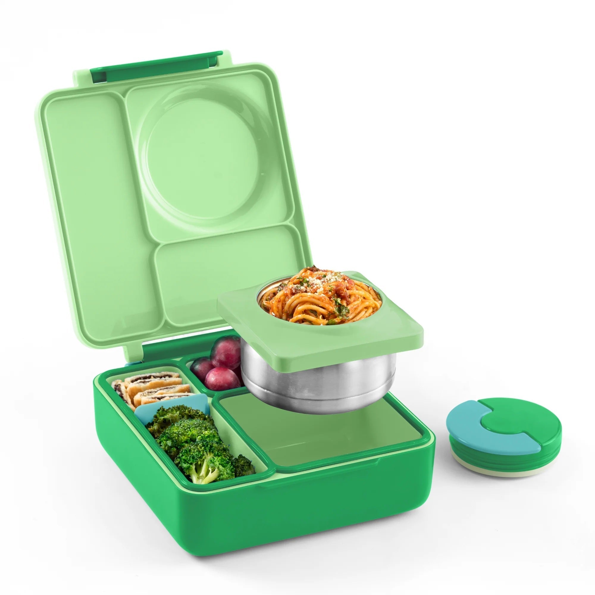 Omiebox - Isı Yalıtımlı Elma Yeşili Bento Yemek Kutusu-0