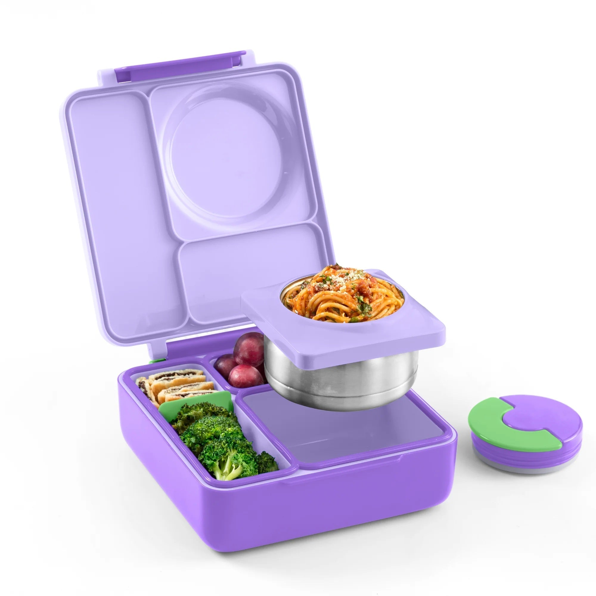 Omiebox - Isı Yalıtımlı Lila Moru Bento Yemek Kutusu-0