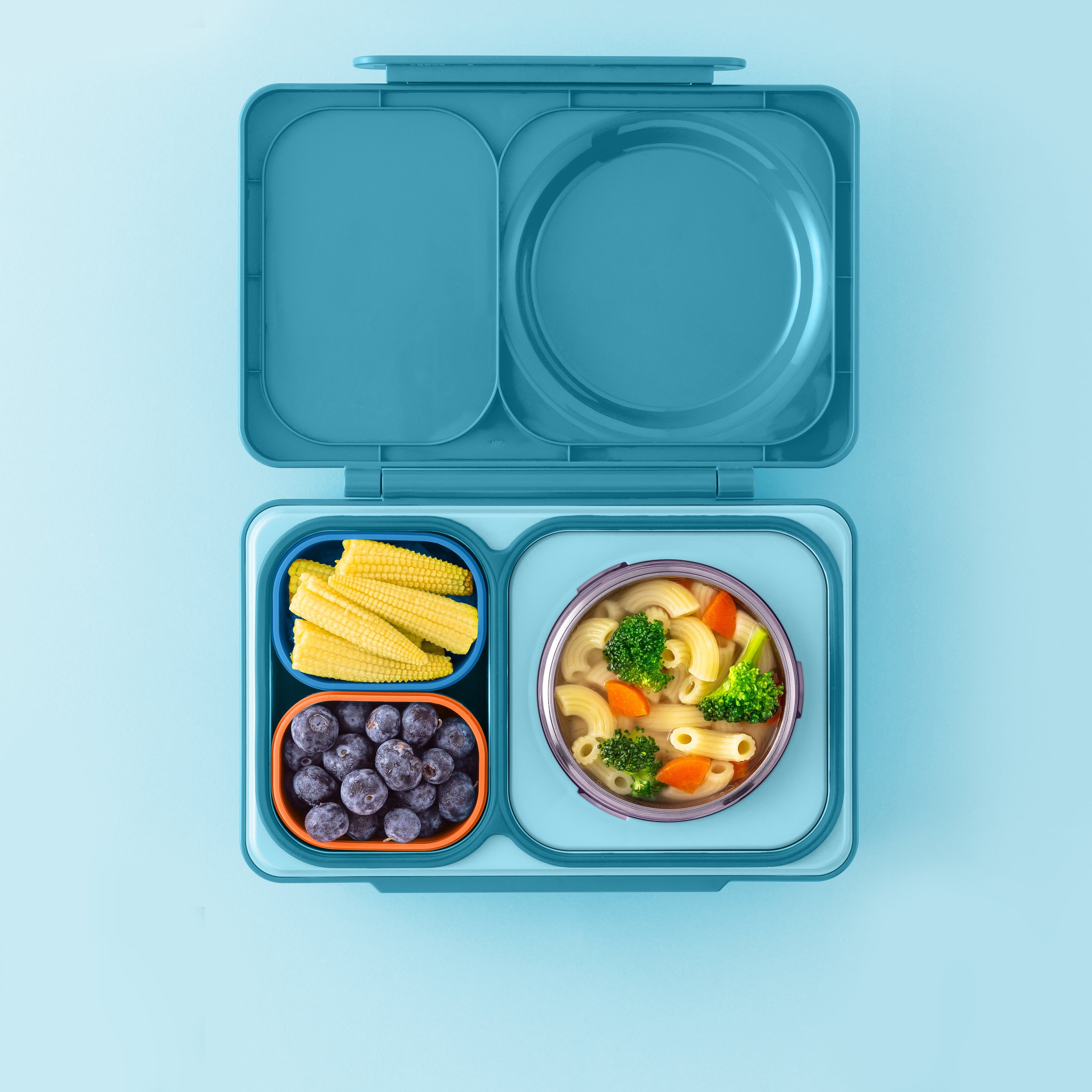 Omiebox - UP Bento Kutusu İç Bölme Kapları 2li Mavi/Turuncu-1