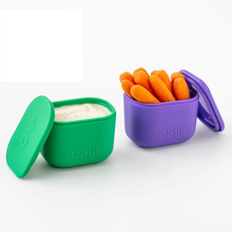 Omiebox - UP Bento Kutusu İç Bölme Kapları 2li Mor/Yeşil-0