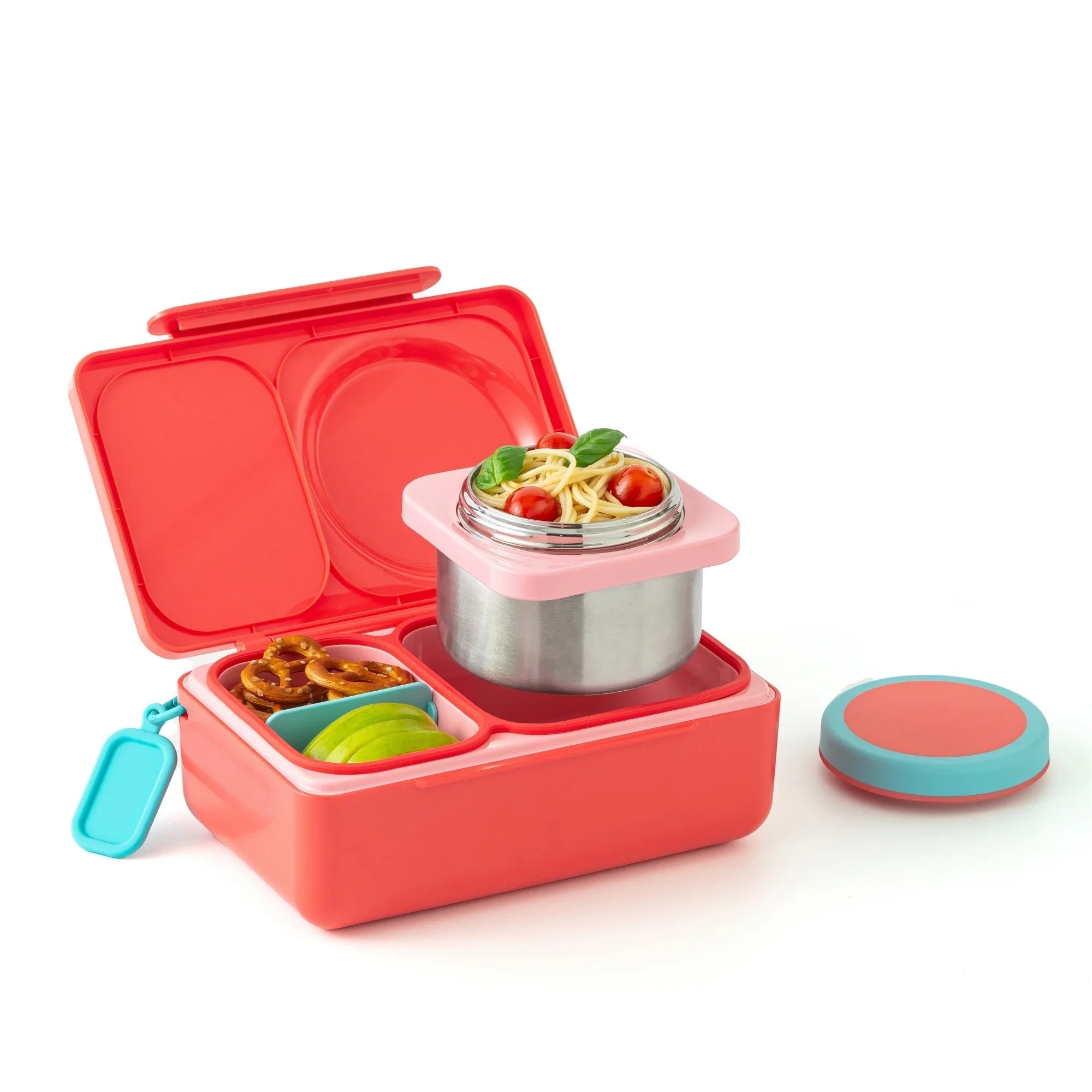 Omiebox - UP Isı Yalıtımlı 2. Nesil Kiraz Pembesi Bento Yemek Kutusu-0