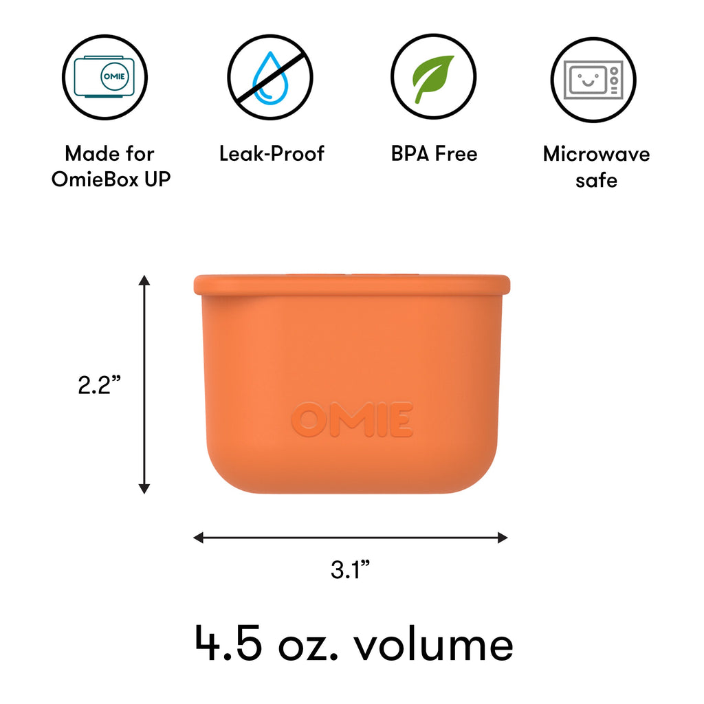 Omiebox - UP Bento Kutusu İç Bölme Kapları 2li Mavi/Turuncu-3